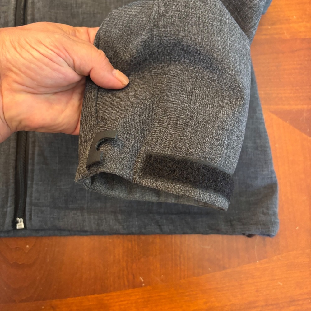 PROJEKA | Gray | Men's M | Softshell Hooded Jacket | Rain Wind Resistant Coat - Picture 7 of 15